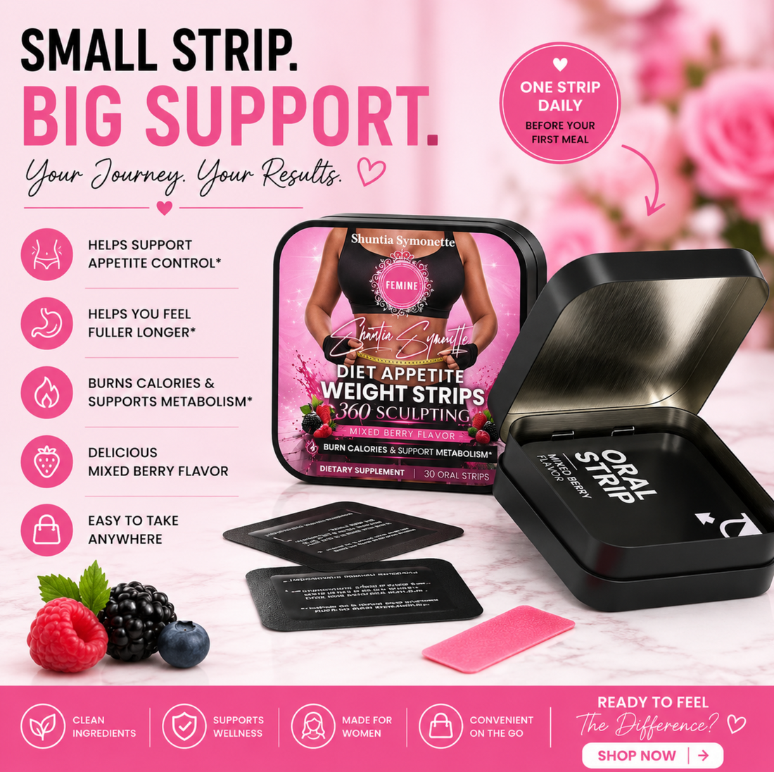 Diet Appetite Weight Strips | Support Weight Loss Naturally