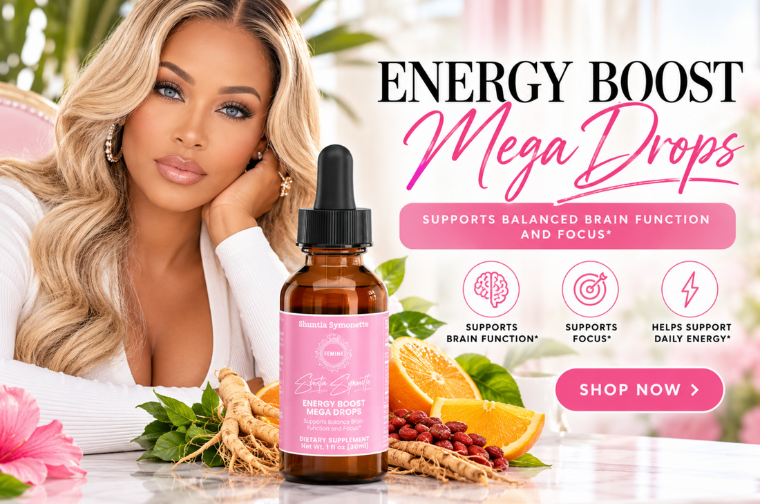 Energy Boost Mega Drops: Support Your Energy, Brain Function & Daily Focus | Shuntia Symonette