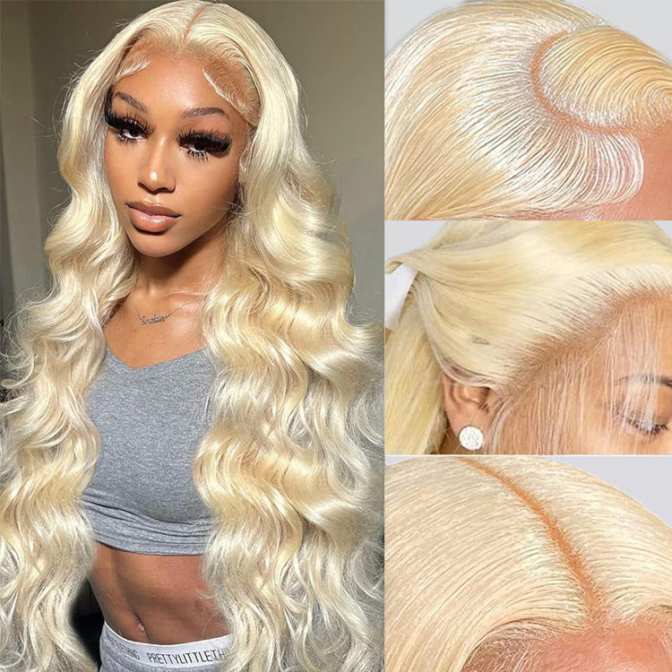 Cashmere Zara Former LACE Head Cap LACE FRONTAL WIG 13x4 Straight 613 BLONDE Straight Hair - Shuntia Symonette