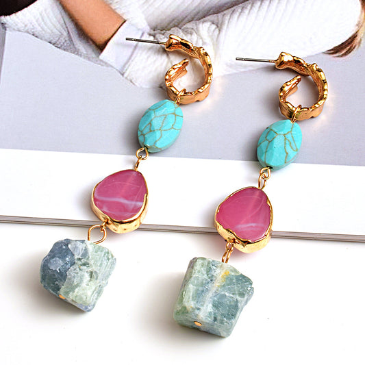 European Stone Earrings - Shuntia Symonette