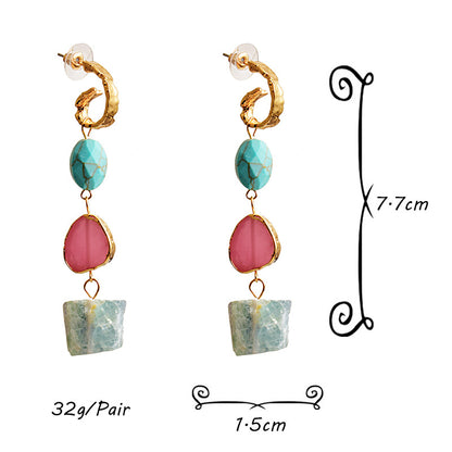 European Stone Earrings - Shuntia Symonette