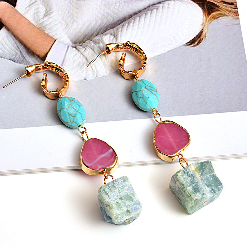 European Stone Earrings - Shuntia Symonette