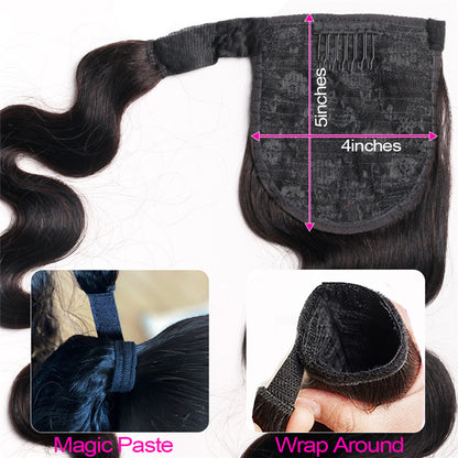 Cashmere Jurchen Human Hair Ponytail Bandage Bundled - Shuntia Symonette
