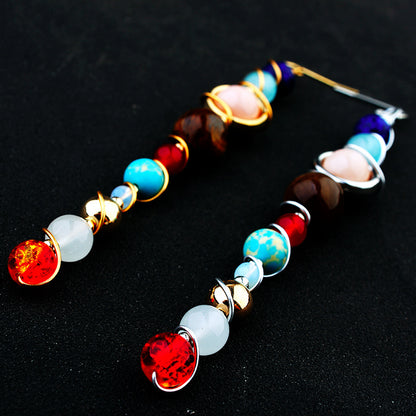 Universe Solar System Stone Earrings - Shuntia Symonette