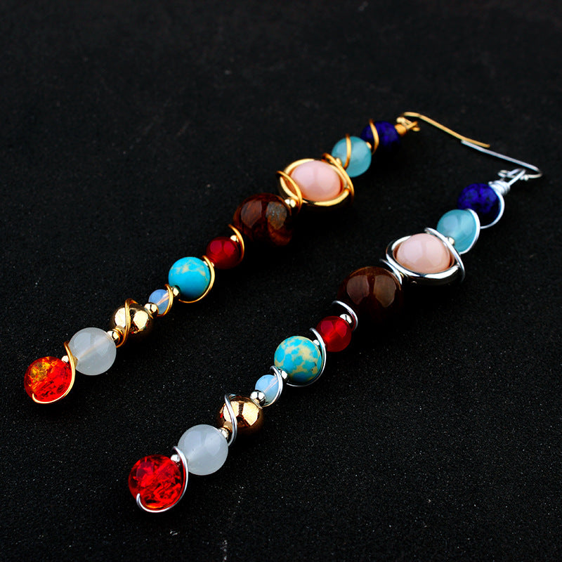 Universe Solar System Stone Earrings - Shuntia Symonette