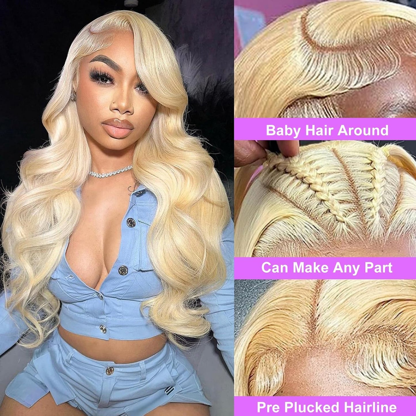 Cashmere Zara Former LACE Head Cap LACE FRONTAL WIG 13x4 Straight 613 BLONDE Straight Hair - Shuntia Symonette