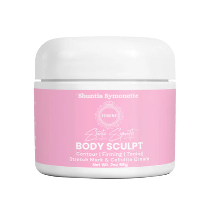 body sculpt cream body contouring cream firming and tightening cream cellulite reduction cream fat burning cream for belly thighs arms skin tightening lotion stretch mark reduction cream anti aging body cream slimming body cream toning firming skincare beauty cosmetic product by Shuntia Symonette