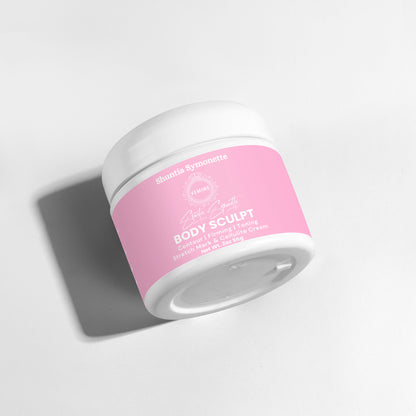 body sculpt cream body contouring cream firming and tightening cream cellulite reduction cream fat burning cream for belly thighs arms skin tightening lotion stretch mark reduction cream anti aging body cream slimming body cream toning firming skincare beauty cosmetic product by Shuntia Symonette