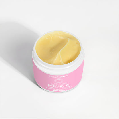 body sculpt cream body contouring cream firming and tightening cream cellulite reduction cream fat burning cream for belly thighs arms skin tightening lotion stretch mark reduction cream anti aging body cream slimming body cream toning firming skincare beauty cosmetic product by Shuntia Symonette