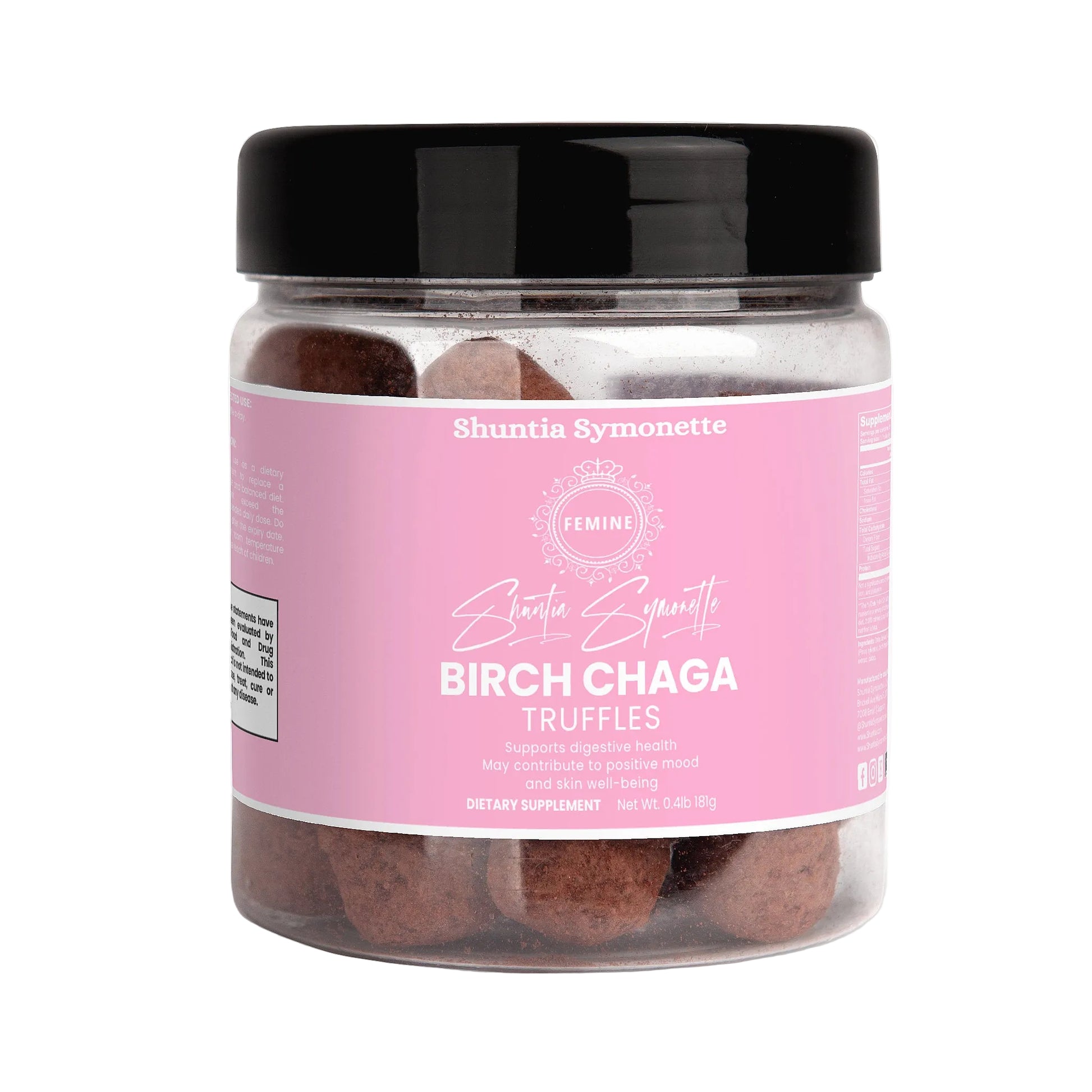 Birch Chaga Truffles adaptogenic mushroom superfood antioxidant wellness luxury functional food immune support beauty from within trending health supplement by Shuntia Symonette shop the viral trending product on amazon etsy google facebook Instagram TikTok shopify youtube shop