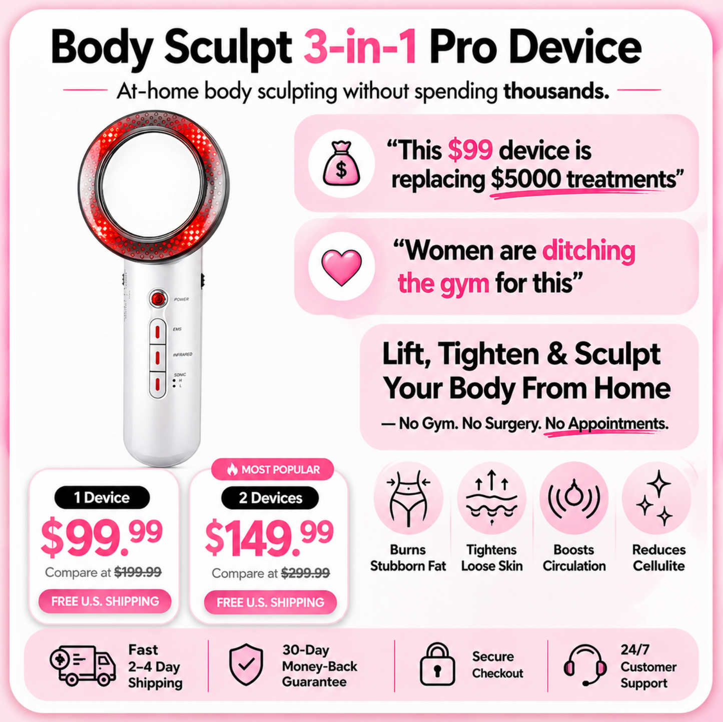Body Sculpt 3-in-1 Pro Device