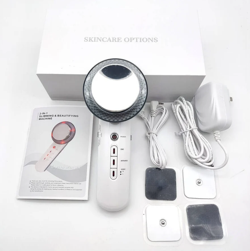 body sculpt 3 in 1 pro device for skin tightening fat reduction and cellulite smoothing, ultrasonic cavitation radio frequency body contouring machine for waist arms and thighs, at home body sculpting device for toning firming and slimming results trending beauty tech USA by Shuntia Symonette