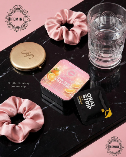 hair skin and nails strips beauty supplement for hair growth skin glow nail strength collagen support biotin supplement strips best beauty strips for women anti aging support radiant skin healthy hair growth stronger nails fast absorbing oral strips beauty wellness supplement daily beauty routine for glowing skin by Shuntia Symonette