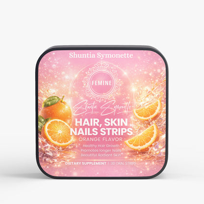 hair skin and nails strips beauty supplement for hair growth skin glow nail strength collagen support biotin supplement strips best beauty strips for women anti aging support radiant skin healthy hair growth stronger nails fast absorbing oral strips beauty wellness supplement daily beauty routine for glowing skin by Shuntia Symonette