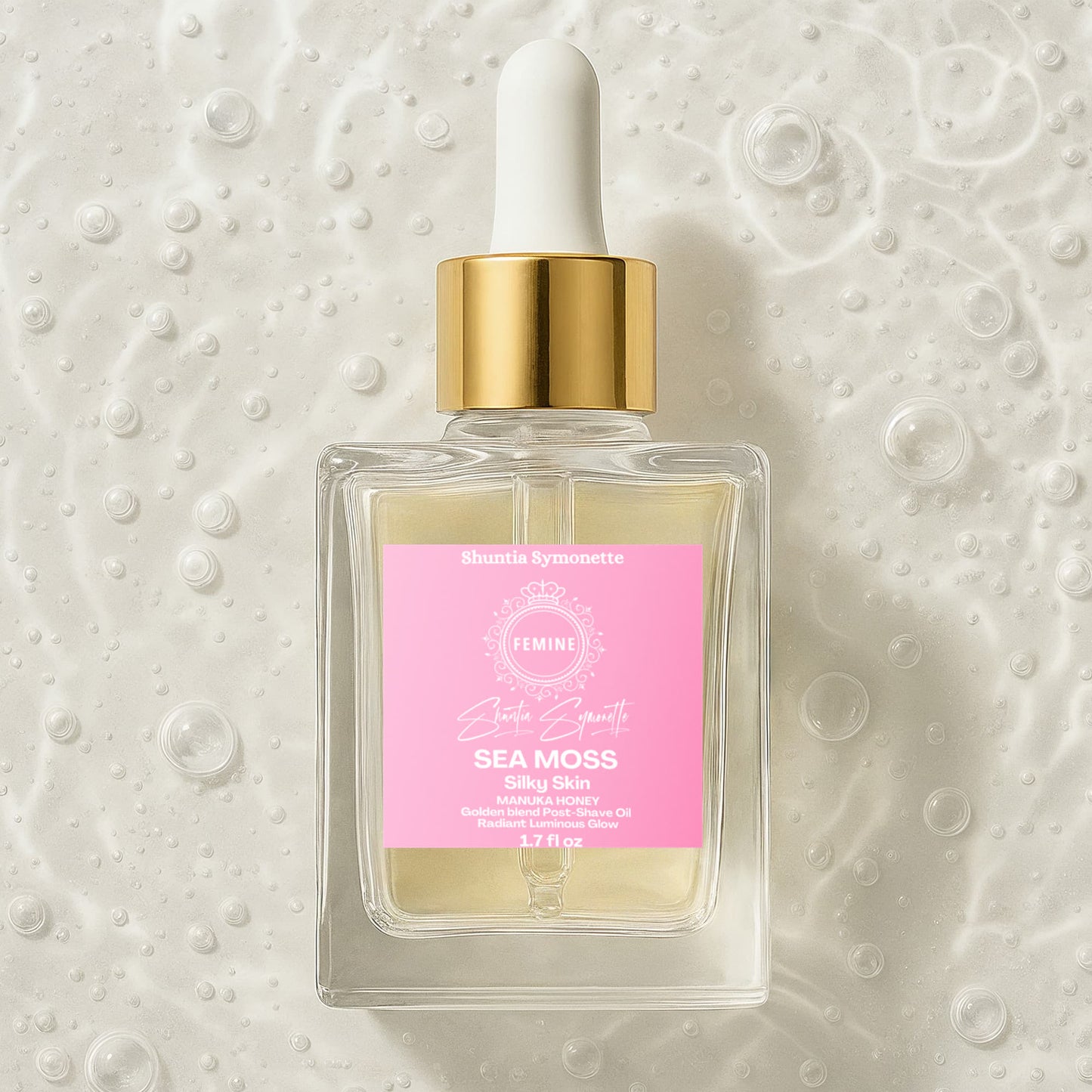 Manuka Honey Sea Moss Post Shave Oil soothing aftershave oil skin barrier repair hydration glow men grooming luxury skincare routine antioxidant rich trending wellness beauty product by Shuntia Symonette shop the viral trending product on amazon etsy google facebook Instagram TikTok shopify youtube pineterest shop