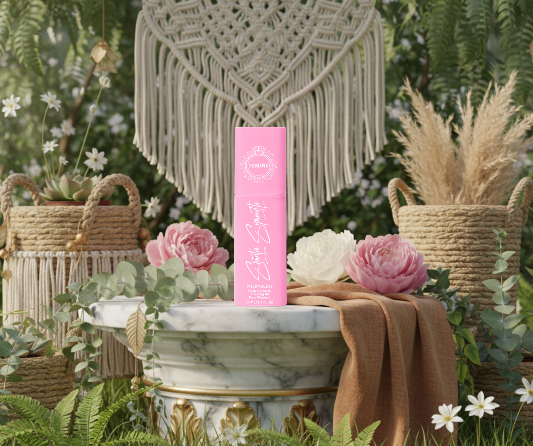 Milky Glow Oil Foaming Cleanser gentle oil to foam face wash deep pore cleanse hydrating glass skin glow luxury skincare routine viral trending celebrity inspired cleanser by Shuntia Symonette shop the viral trending product on amazon etsy google facebook Instagram TikTok shopify youtube pineterest shop