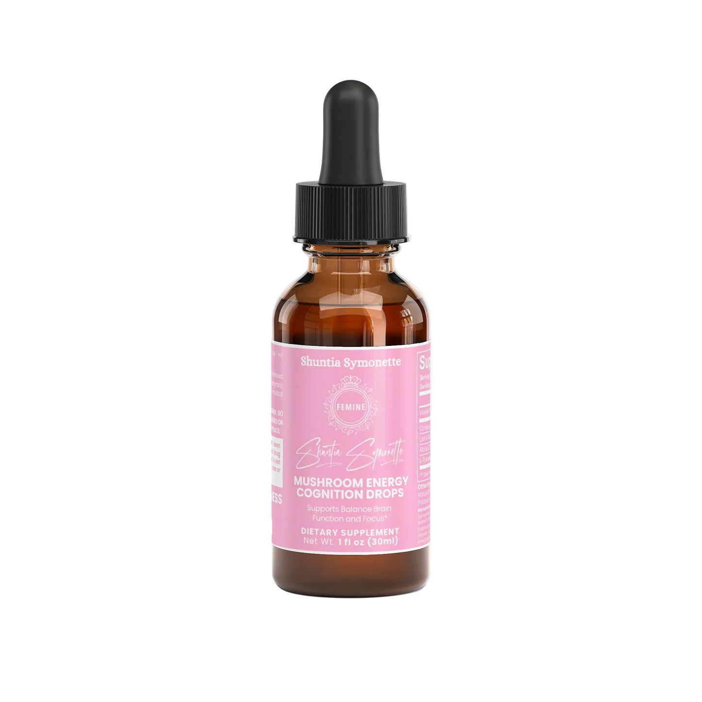mushroom energy cognition drops with lions mane cordyceps alpha gpc l tyrosine vitamin b12 for focus brain function mental clarity liquid supplement by Shuntia Symonette