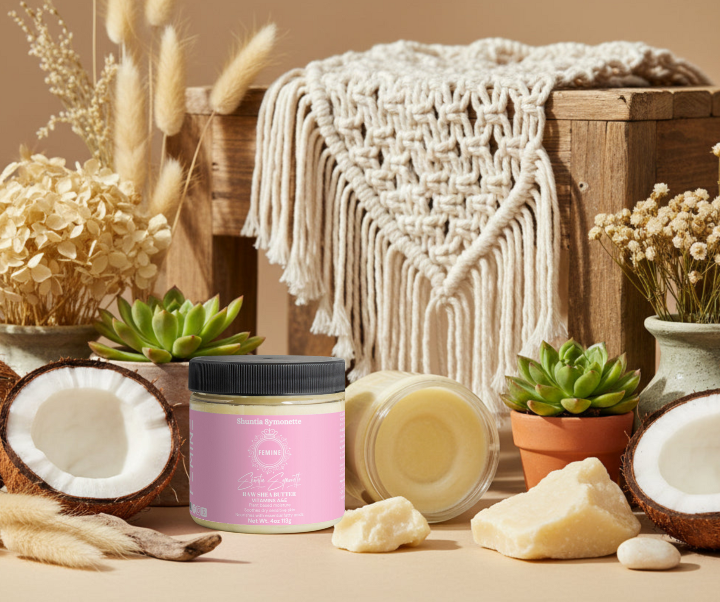 raw shea butter unrefined shea butter for skin deep moisturizing body butter natural skincare for dry skin hair and body shea butter for hair growth stretch mark treatment eczema relief natural beauty moisturizer organic shea butter anti aging skin care product by Shuntia Symonette