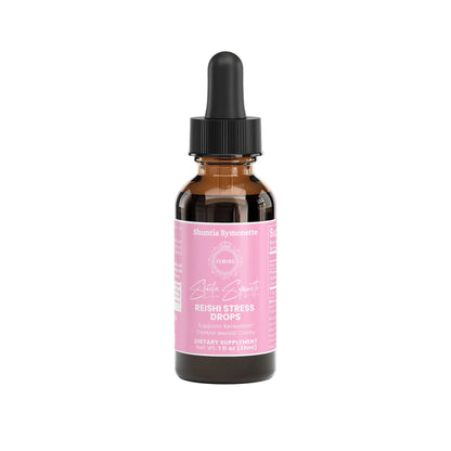 reishi calm drops with adaptogenic mushroom blend for stress relief relaxation mood balance immune support liquid supplement by Shuntia Symonette