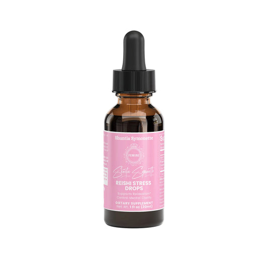 reishi calm drops with adaptogenic mushroom blend for stress relief relaxation mood balance immune support liquid supplement by Shuntia Symonette