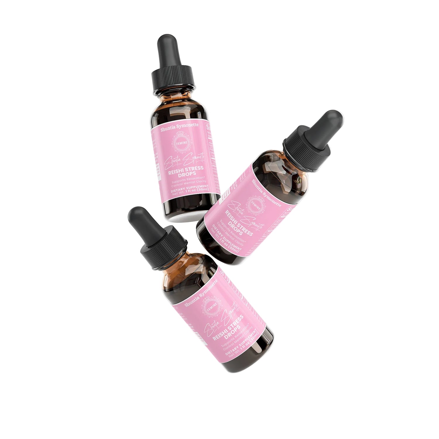 reishi calm drops with adaptogenic mushroom blend for stress relief relaxation mood balance immune support liquid supplement by Shuntia Symonette