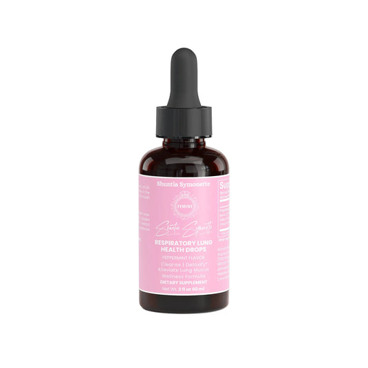 respiratory lung health drops with menthol peppermint mullein oil orange peel lavender mct oil for breathing support airway wellness liquid supplement by Shuntia Symonette
