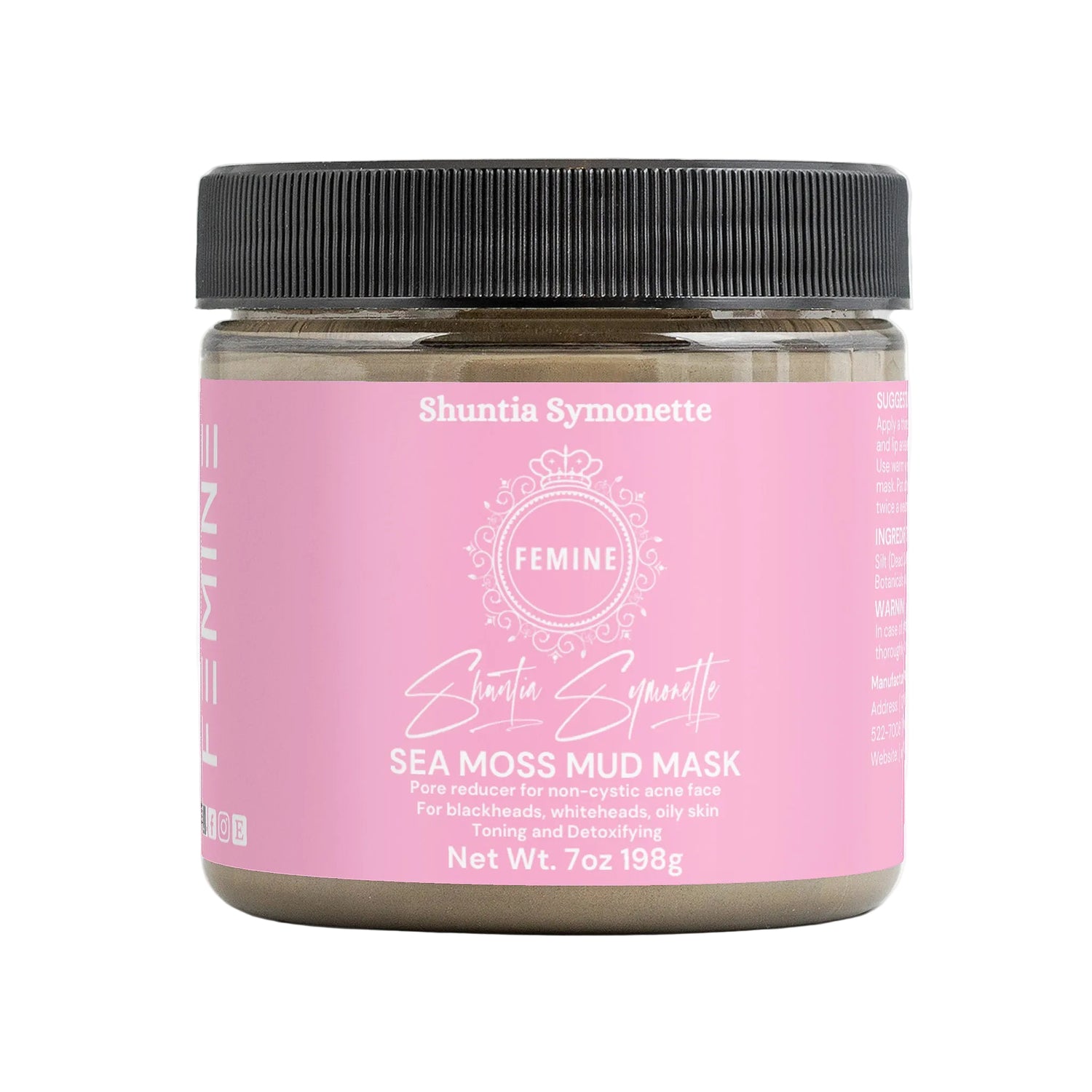 sea moss mud mask detox face mask sea moss skincare deep cleansing mask for pores acne treatment mask hydrating facial mask mineral rich skincare glowing skin face mask oil control mask blackhead removal mask natural beauty cosmetic face mask clear skin treatment by Shuntia Symonette