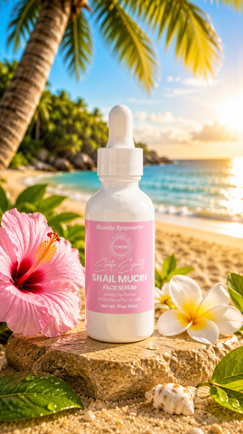 Snail Mucin Face Serum designed to help hydrate, smooth, and improve the appearance of dry, dull, and uneven-looking skin. Advanced skincare serum formulated to support moisture balance, skin elasticity, radiant glow, and healthier-looking texture. Lightweight beauty serum for soft, refreshed, youthful-looking skin by Shuntia Symonette