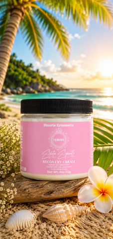 Recovery Face Cream designed to help hydrate, nourish, and restore the appearance of dry, stressed, and tired-looking skin. Advanced skincare moisturizer formulated to support smoother texture, moisture balance, skin softness, and daily beauty wellness. Nourishing facial cream for refreshed, healthy-looking radiant skin by Shuntia Symonette.