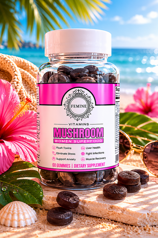 Mushroom Gummies designed to support focus, energy, immune wellness, and everyday balance for active lifestyles. Wellness gummies formulated to help support mental clarity, productivity, vitality, and daily self-care routines. Convenient mushroom wellness support for busy schedules and overall wellness by Shuntia Symonette.