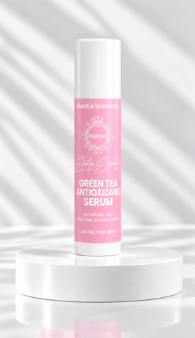 Green Tea Antioxidant Serum designed to help hydrate, nourish, and protect the appearance of skin with antioxidant skincare support. Lightweight facial serum formulated to support smoother-looking skin, radiant glow, moisture balance, and daily skincare wellness. Refreshing beauty serum for healthy-looking, vibrant skin by Shuntia Symonette.