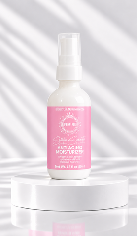 Anti-Aging Moisturizer designed to help hydrate, smooth, and improve the appearance of fine lines, wrinkles, and dry-looking skin. Advanced skincare formula created to support firmer-looking skin, moisture balance, youthful radiance, and daily beauty wellness. Nourishing facial moisturizer for smoother, healthier-looking skin by Shuntia Symonette