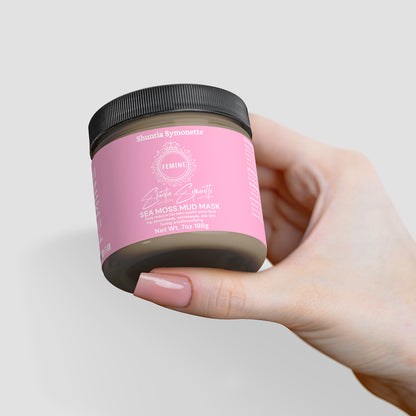sea moss mud mask detox face mask sea moss skincare deep cleansing mask for pores acne treatment mask hydrating facial mask mineral rich skincare glowing skin face mask oil control mask blackhead removal mask natural beauty cosmetic face mask clear skin treatment by Shuntia Symonette
