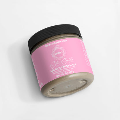 sea moss mud mask detox face mask sea moss skincare deep cleansing mask for pores acne treatment mask hydrating facial mask mineral rich skincare glowing skin face mask oil control mask blackhead removal mask natural beauty cosmetic face mask clear skin treatment by Shuntia Symonette