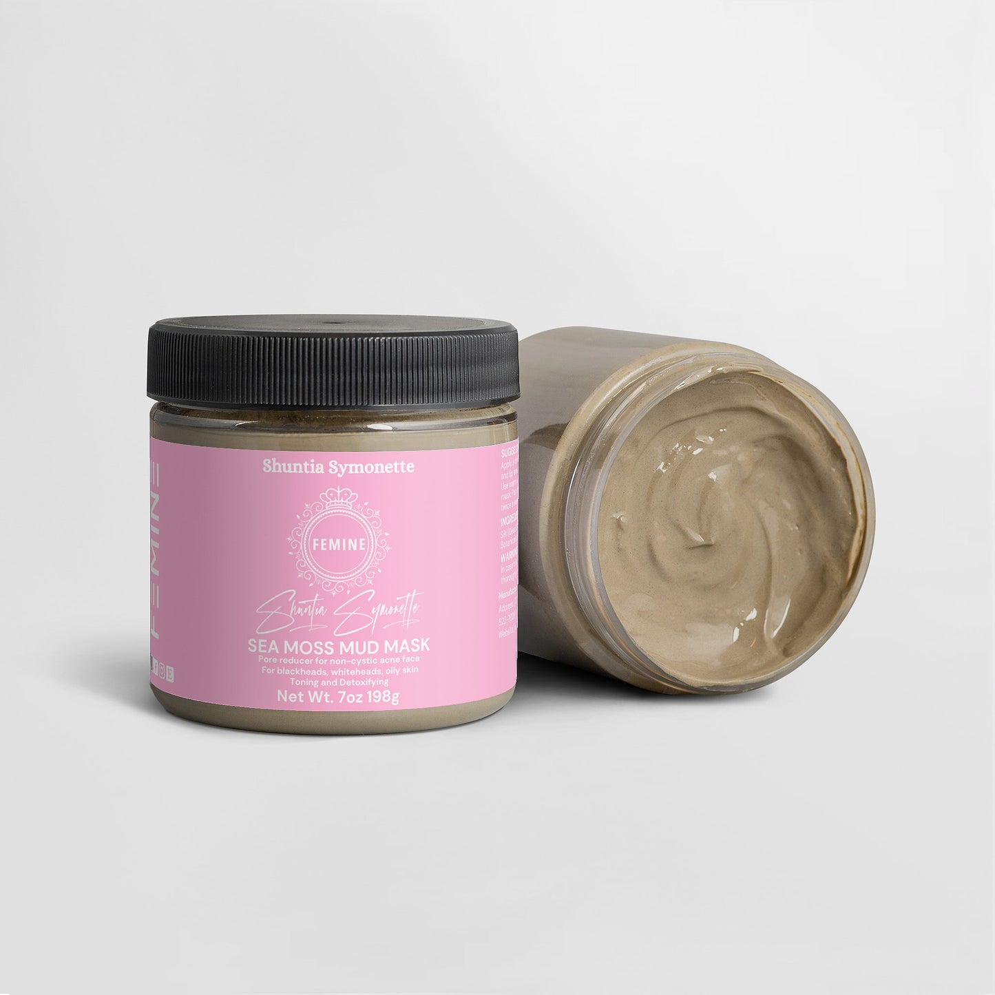 sea moss mud mask detox face mask sea moss skincare deep cleansing mask for pores acne treatment mask hydrating facial mask mineral rich skincare glowing skin face mask oil control mask blackhead removal mask natural beauty cosmetic face mask clear skin treatment by Shuntia Symonette