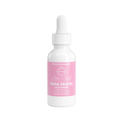 snail mucin face serum with hyaluronic acid collagen centella asiatica for hydration smoothing skin texture plumping glowing skin serum by Shuntia Symonette