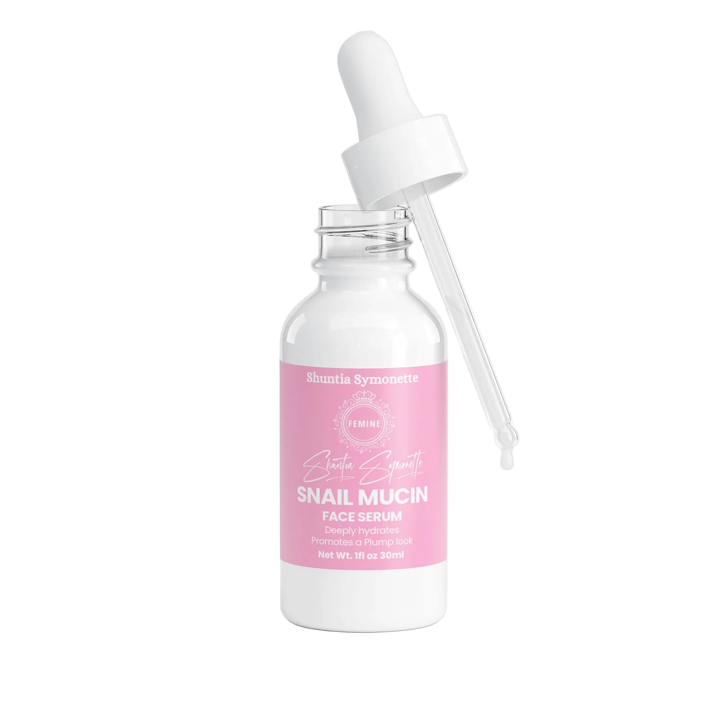snail mucin face serum with hyaluronic acid collagen centella asiatica for hydration smoothing skin texture plumping glowing skin serum by Shuntia Symonette