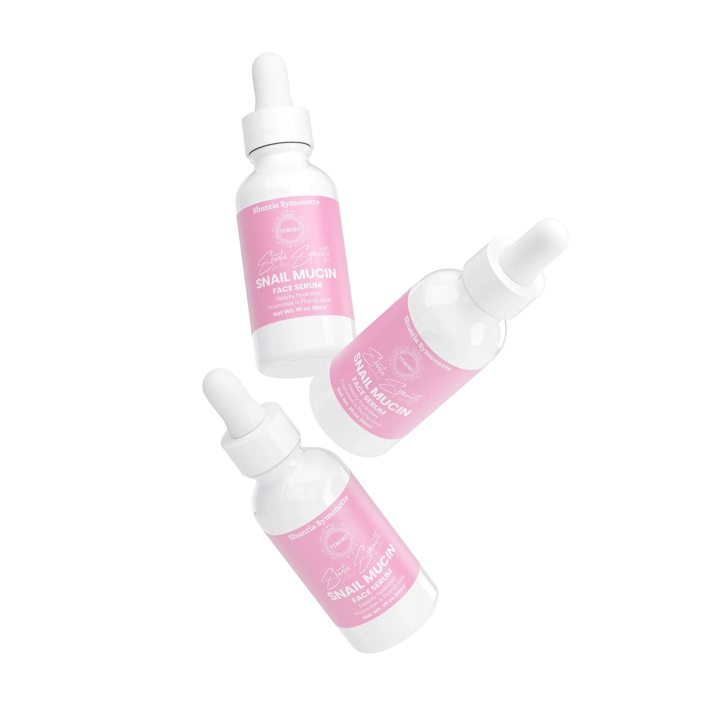 snail mucin face serum with hyaluronic acid collagen centella asiatica for hydration smoothing skin texture plumping glowing skin serum by Shuntia Symonette