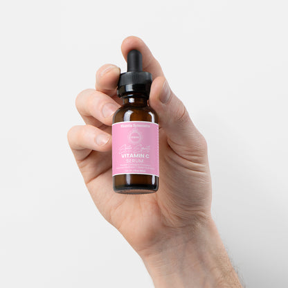 vitamin c serum with magnesium ascorbyl phosphate ferulic acid for dark spots brightening skin tone anti aging hydration glowing skin serum by Shuntia Symonette