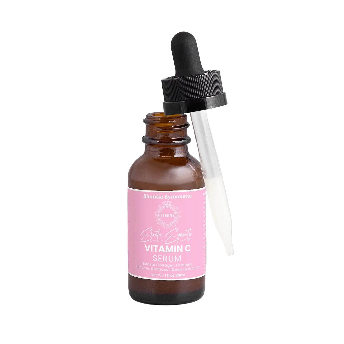 vitamin c serum with magnesium ascorbyl phosphate ferulic acid for dark spots brightening skin tone anti aging hydration glowing skin serum by Shuntia Symonette