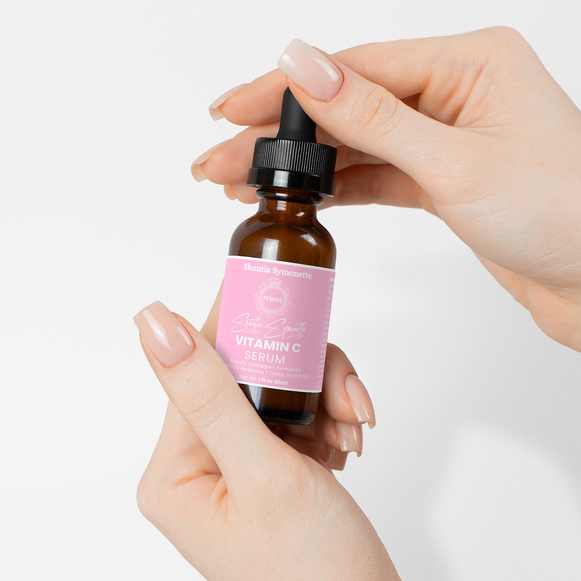 vitamin c serum with magnesium ascorbyl phosphate ferulic acid for dark spots brightening skin tone anti aging hydration glowing skin serum by Shuntia Symonette
