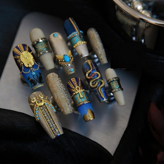 Long Ladder Exquisite Feeling Tuo Jie Manicure Customization Nails - Shuntia Symonette