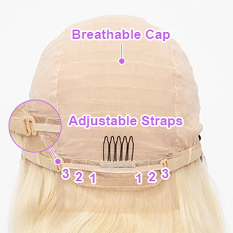 Cashmere Zara Former LACE Head Cap LACE FRONTAL WIG 13x4 Straight 613 BLONDE Straight Hair - Shuntia Symonette