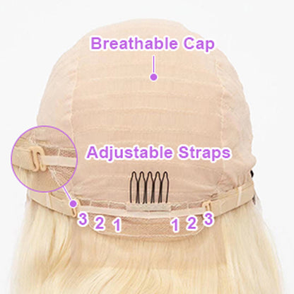 Cashmere Zara Former LACE Head Cap LACE FRONTAL WIG 13x4 Straight 613 BLONDE Straight Hair - Shuntia Symonette