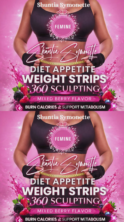 Appetite suppressant oral strips for weight loss, fast acting diet strips, metabolism boosting slimming supplement, reduce cravings and support fat burning, best weight loss strips alternative to pills, trending wellness product USA by Shuntia Symonette