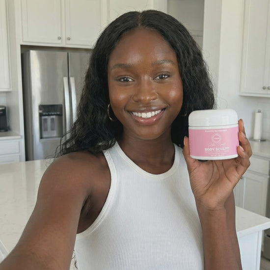 body sculpt cream body contouring cream firming and tightening cream cellulite reduction cream fat burning cream for belly thighs arms skin tightening lotion stretch mark reduction cream anti aging body cream slimming body cream toning firming skincare beauty cosmetic product by Shuntia Symonette